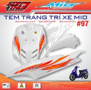 TEM XE YAMAHA MIO SPORT #97 (CHẤT LIỆU CAO CẤP - SẮC NÉT - KHÔNG PHAI MÀU)