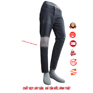 Quần jean NAM IN TRẮNG GỐI thời trang 1110 mẫu mới giãn tốt có size đại quần bò nam fome chuẩn LZ2