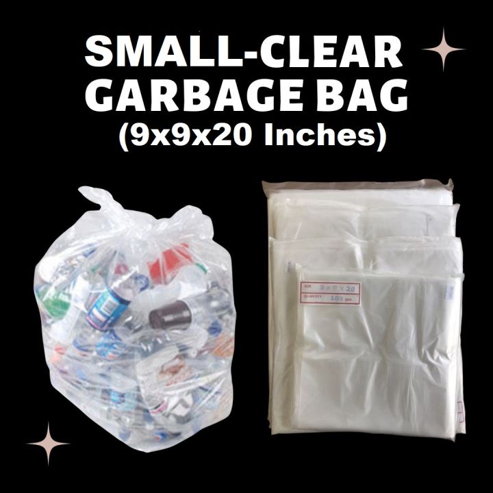 Clear Garbage Bag Small- Set of 100 Pcs Lazada PH