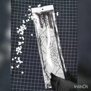 Nhện Halloween web Găng tay thời trang đám cưới dài gạc găng tay Nghi Thức găng tay tối loạt spiderweb găng tay