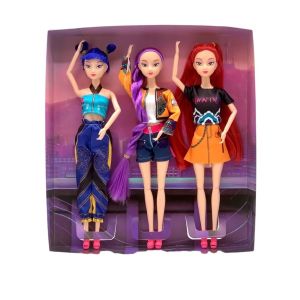 GOFIDIN 30cm Height KPOP Demon Hunter Action Figure Huntrix Rumi Zoey Jinu Mira Anime Mannequin Model Children Birthday Gifts Multi-Jointed Shapeshift Girls Group Doll
