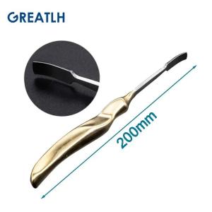 GREATLH Stainless Steel Rib Cartilage Stripper Stripper Pulling Hook Rhinoplasty Surgery Instruments Left and Right Shovel Type