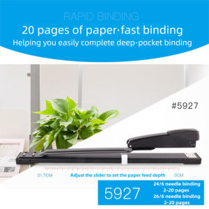 50 Sheets Heavy Duty Long Arm Saddle Stitch Stapler A3 Medium Seam Horse Riding Binding Machine Office Use