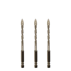 ดอกสว่านโพลาไรซ์สี่ขอบ กระเบื้องเจาะรูฟันแหลม