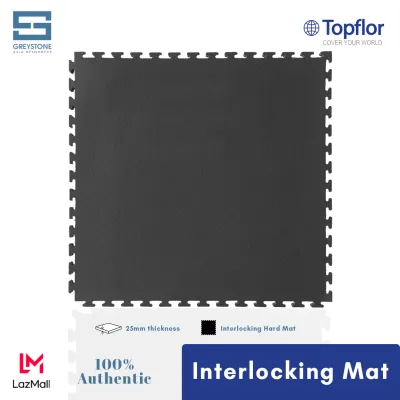 Topflor Eva Interlocking Rubber Mat 1 meter x 1 meter x 1 inch