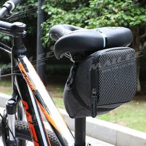 Túi Yên Xe Đạp XD-001 Gắn Yên Sau Tích Hợp Đèn Đuôi Nhấp Nháy Cảnh Báo nhiều màu chất liệu vải 300D chống thấm MLH