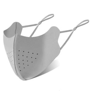 สำหรับการขี่จักรยานหน้ากากกันลมมีความปลอดภัยระบายอากาศได้ดีดีไซน์น้ำหนักเบายางยืดที่ผ้าคลุมหน้าหูฟังสำหรับเล่นกีฬา