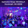 Onforu 2 Pack 60W LED Black Lights, Blacklight Flood Light with Plug, IP66 Waterproof Black Lights for Dance Party, Glow in The Dark, Halloween Lights, Body Paint, Fluorescent Poster, Neon Glow. 