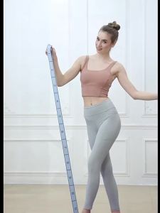 AE Specially designed for yoga elastic convenient segmented adjustable with numbers elastic band for Pilates training and stretching