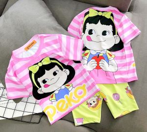 11-40kg đồ bộ ngố lửng bé gái thun lạnh 3D loại 1 mềm mịn mát bền đẹp  (100.1)