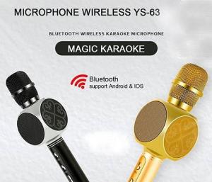 MICROPHONE MIC KARAOKE BLUETOOTH YS63 SUARA SANGAT JERNIH SUPER BASS WIRELESS MIKROFON SPEAKER