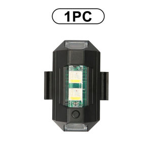 Universal Car Led Aircraft Strobe Lights Motorcycle Anti-collision Warning Light with USB Charging 7 Colors Turn Signal Indicator Accessories