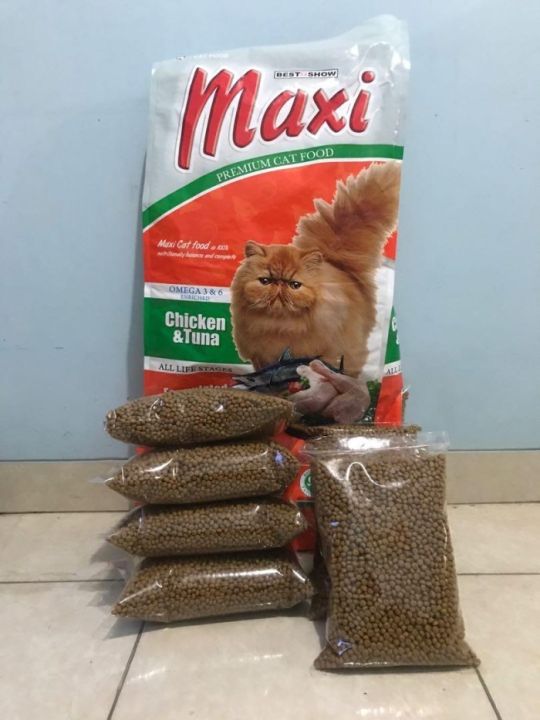 MAXI CAT kemasan 1kg Best In Show Cat Food Makanan Kering