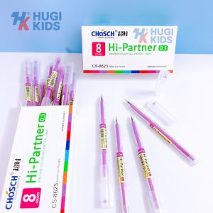Hộp 12 Cây Bút Gel CHOSCH Hi-Partner 8623 – Ngòi 0.5mm Viết Êm Nét Nhỏ Đều