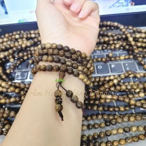 Chuỗi tràng 108 Hạt Trầm Hương Tốc Vườn Việt Nam - Vòng Trầm Hương Phong Thủy May Mắn Thời Trang Tài Lộc - Trầm Hương Hùng Dung