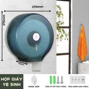 Hộp Đựng Giấy Vệ Sinh Dán Tường Nhà Vệ Sinh Công Nghiệp Bằng Nhựa PP(HG)
