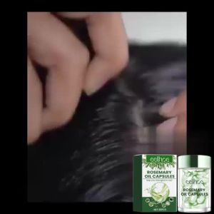 EELHOE Rosemary Hair Care Capsules Nourishes hair roots prevents hair loss strengthens hair thickens hair and moisturizes hair with nourishing hair care oil