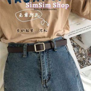 Dây nịt Nữ Vuông chữ nhật TL001 bản dây 2.3cm - Thắt lưng nam nữ đẹp vuông bản nhỏ kiểu hàn quốc học sinh viên