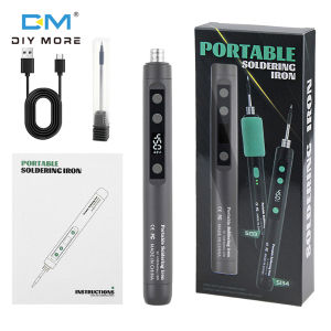 Diymore USB อัจฉริยะปรับอุณหภูมิได้เครื่องเชื่อมเหล็กอินเตอร์เฟซแบบไร้สายการปรับอุณหภูมิเครื่องเชื่อมเหล็กขนาดเล็ก