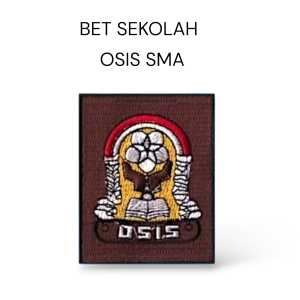 Bet Badge Sekolah SD SMP SMA Logo Osis Bordir Sablon