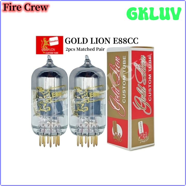Genalex Gold Lion E88CC – Tubo Elettronico Doppio Triodo Con Piedini Placcati Oro, Per Preamplificatori - 4