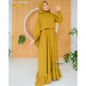 Jasmine Set Hijab oleh AL FARO Bahan ITY Crepe