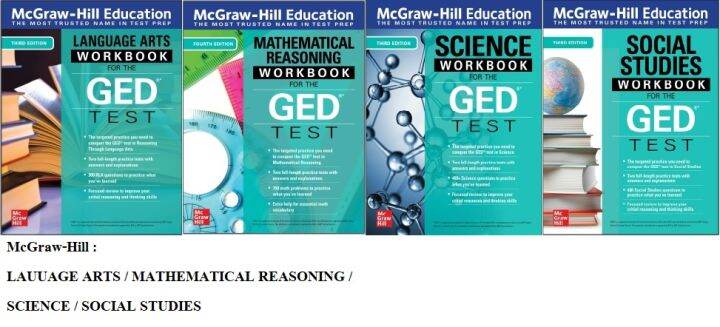 Ged Ged Mcgraw Hill Workbook Language Arts Mathematical Reasoning Science Social