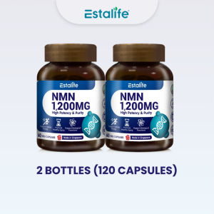 Estalife NMN 1200mg - Premium NAD+ Booster for Cellular Repair Energy & Cognitive Focus (60 Caps)