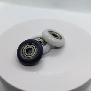 8*30*8.5mm 608ZZ Bearing Roller Wheel POM Wrapped Nylon Round Type Roller Wheel Bearing Pulley Wheel