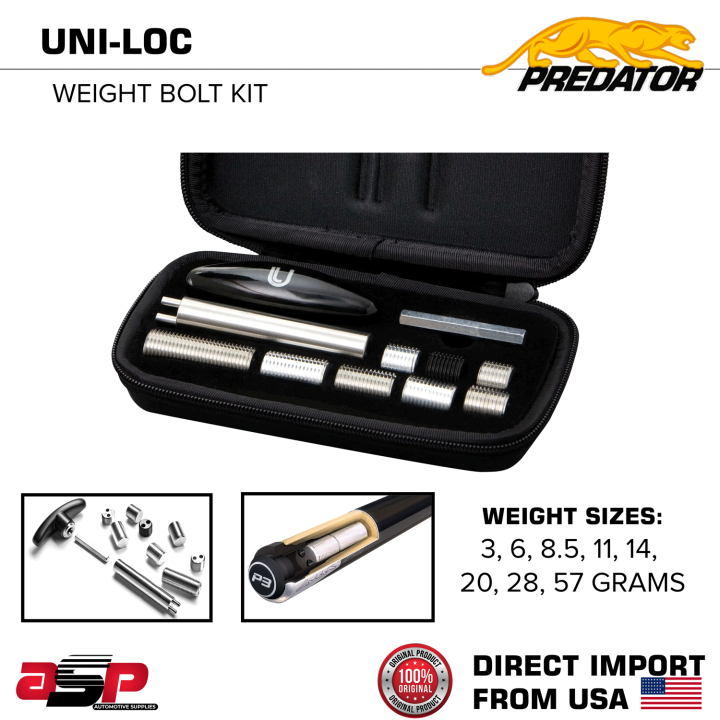 PREDATOR Uni loc Weight Bolt Kit (Uni-Loc Weight Cartridge Kit