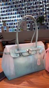 kiikii Same Style TPU Jelly bag new summer collection stylish and sophisticated tote bag for work Transparent large capacity bag