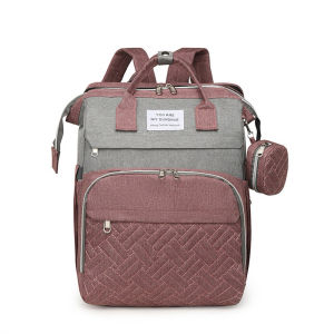 TAS BAYI 6035 - DIAPER BAG 2 in 1 + KASUR “Y.A.M.S TIKAR” TAS TRAVEL DIAPER MULTIFUNGSI BAYI NAPPY BAG - D