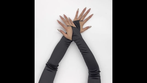 Evening Dinner Satins Gloves Proms Gloves Long Gloves for Opera Women Lady Theme Proms Costume