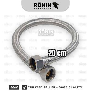 SOLIGEN Selang Flexible Stainless 20 - 150 cm 2 pcs Shower Wastafel