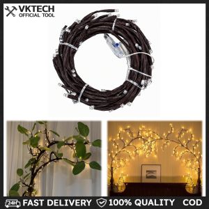 Versatile LED Vine Tree Branch Fairy Lights with Remote Control 8 Modes for Holiday and Indoor Use