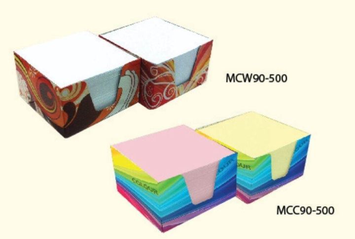 Finepap Memo Cube 3.5x3.5inch 90x90mm White 70gsm / Color 80gsm 500's Memo Kertas Paper