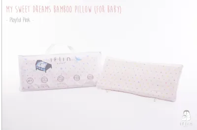Iflin Baby - หมอนหนุน + ปลอก (หายใจผ่านได้) สำหรับ เด็กแรกเกิด (0-1 ขวบ) - Breathable Baby Pillow (0-1 yr) - หมอนเด็ก
