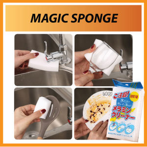 1 Pcs Magic Sponge White Multi-Functional Sponge Eraser Foam Cleaner Kitchen Cleaning/Span Magik Putih Pelbagai Guna/