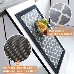 🇲🇾ReadyStock Kitchen Mat Oil Proof Floor Mat Set Kitchen Carpet Kitchen Mat Anti Slip Waterproof Mat Dapur Alas Kaki Dapur Karpet Dapur厨房垫防滑地毯