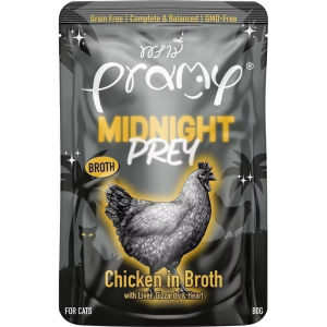 Pramy Midnight Prey อาหารเปียกแมว สูตร Complete & Balanced ขนาด 80g แยกซอง