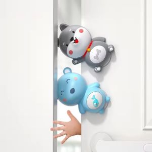 DADOMYD Silicone Door Stopper Cartoon Animal Windproof Function Anti Pinch Guard Slamming Prevention Hand Buffer Finger-Proof Stopper Baby Safety