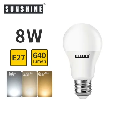 SUNSHINE Remote Control LED Bulb SET (8W E27 Dimming & 3 Color-Temp. 3000K-6500K) - LED Lamp LED Light LED Lighting decor Home Décor