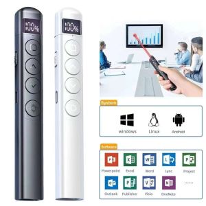 S7 Laser Page Turning Pen Wireless USB Presenter Clicker Powerpoint Presentation Pointer PC Laptop PPT Remote Pen