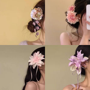 MillionGrid Bohemian Vacation Style Flower Hair Clips Fashion Simulation Flower Hairpin For Women Girls Sweet Hair Accessories Gifts