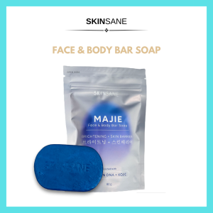 Face & Body Soap Bar 80gr - SKINSANE - Sabun Wajah & Tubuh - Membantu Mengatasi Kulit Kusam Berminyak & Berjerawat