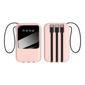 power bank robot original power bank original asli powerbankrobot60000mah ori power bank robot original asli 2.1A Fast Charging with 3USB Power Bank phone accessories Brand Fast Charger High Capacity Flash