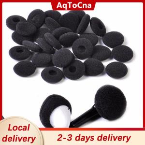 [COD] AqToCna Ship within 24 hours 30PCS Black Soft Foam Sponge Ear Pad Earbud Cap For Headphone Earphone Cover
