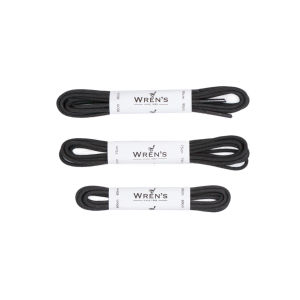 WRENS Waxed Shoe Laces x 3 pairs (Made In Europe)