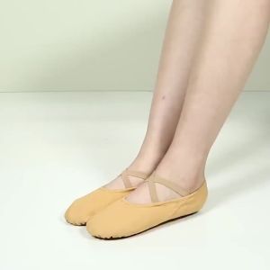 รองเท้าบัลเล่ต์ผู้หญิงเต้นรำผู้ใหญ่เด็กรองเท้าแตะบัลเล่ต์ Soft Sole Professional Canvas Dance Training Shoes For Ballet