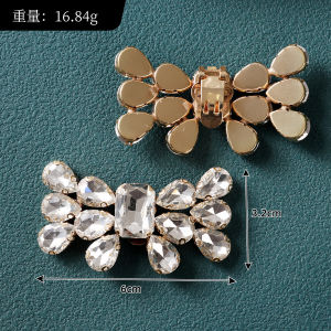 [Free Shipping] New Versatile Wedding Shoe High-Heeled Shoe Accessories Detachable Crystal Butterfly Shoe Flower Shoe Buckle Shoe Upper And Toe Accessories